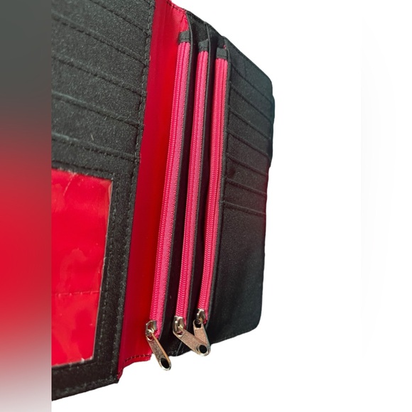 Kenneth Cole Reaction Double Sided Black & Pink Wallet - Picture 4 of 12